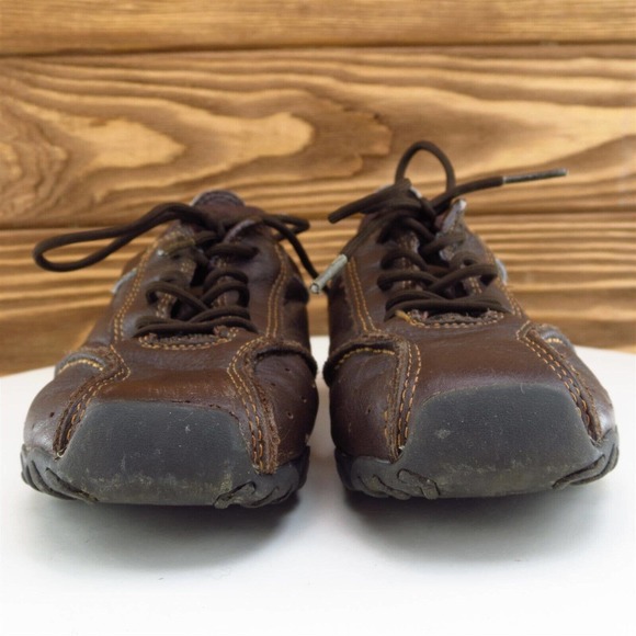 Timberland Sz 11 Toddler Boys Sneaker Brown Leather Medium - Picture 2 of 12